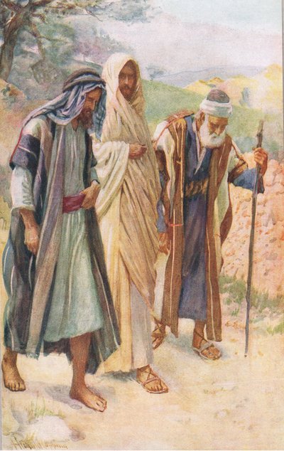 The walk to Emmaus by Harold Copping